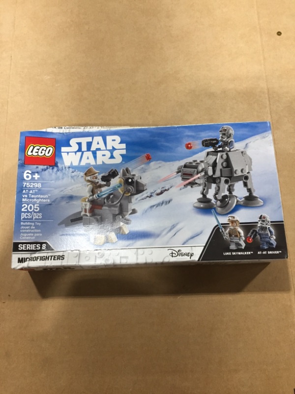 Photo 2 of LEGO Star Wars at-at vs. Tauntaun Microfighters 75298 Building Kit; Awesome Buildable Toy Playset for Kids Featuring Luke Skywalker and at-at Driver Minifigures