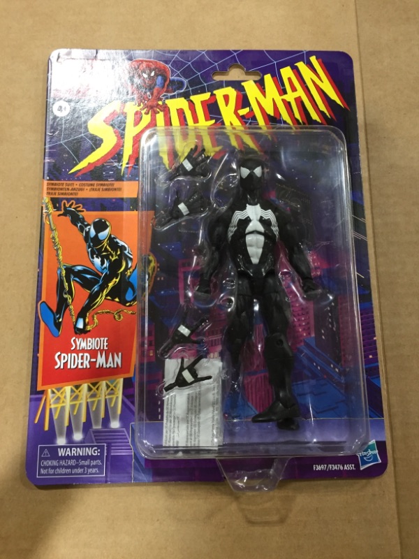 Photo 2 of Spider-Man Marvel Legends Series 6-inch Symbiote Action Figure Toy, Includes 4 Accessories: 4 Alternate Hands
