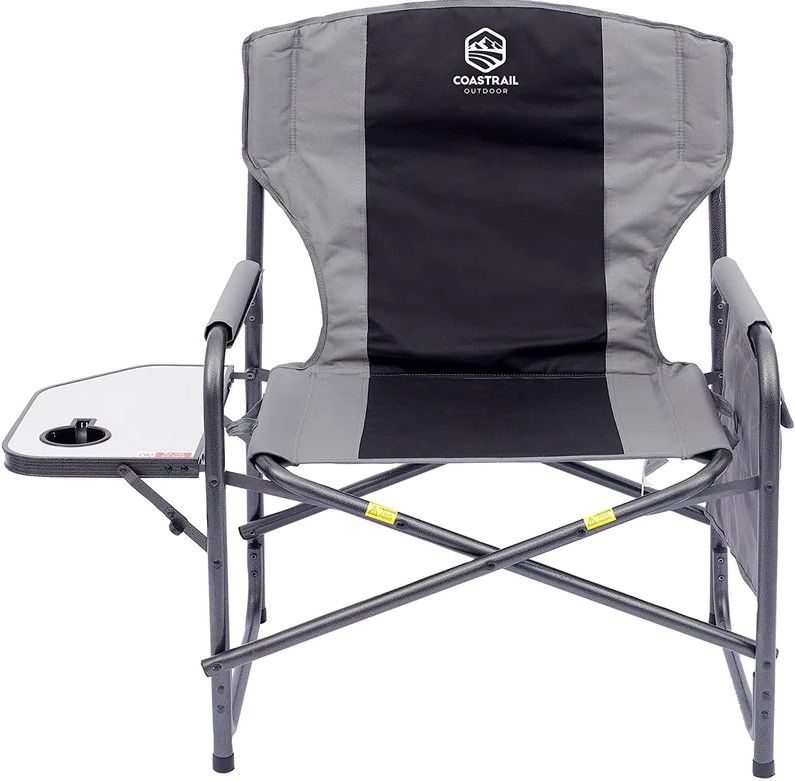 Photo 1 of 28" Wide Oversized Directors Chair XXL Full Back Padded Camp Chair, up to 600lbs
