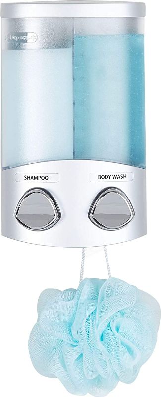 Photo 2 of Better Living Products 76234-1 DUO 2-Chamber Dispenser, Satin Silver
