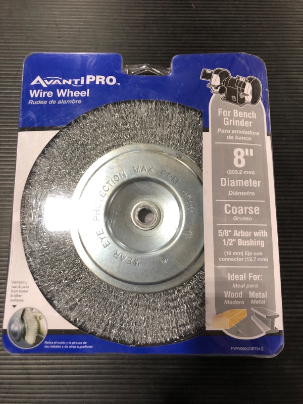 Photo 3 of AVANTI PRO 8 in. Wire Wheel Coarse
