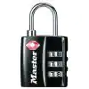 Photo 1 of MASTER LOCK TSA Approved Combination Luggage Lock, Resettable, Black
