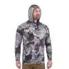 Photo 2 of FIRM GRIP Men's X-Large Veil Tac Gray Performance Long Sleeved Hoodie Shirt. 
