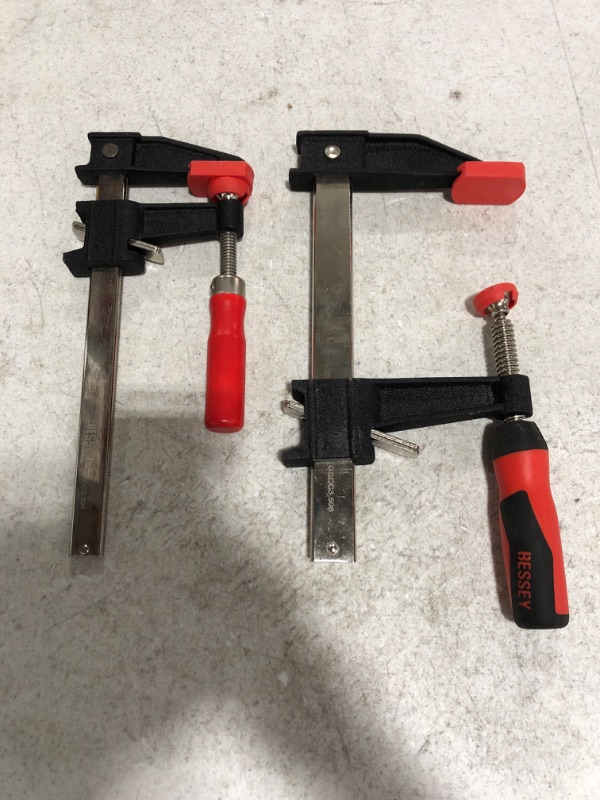 Photo 2 of BESSEY CLUTCH STYLE CLAMPS. LOT OF 2. PRIOR USE.