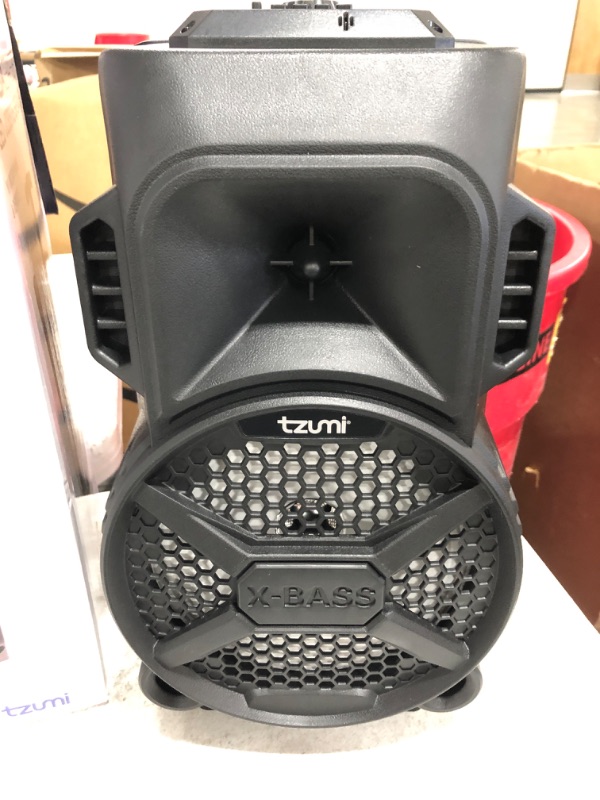 Photo 4 of TZUMI Megabass LED Jobsite Speaker. OPEN BOX.
