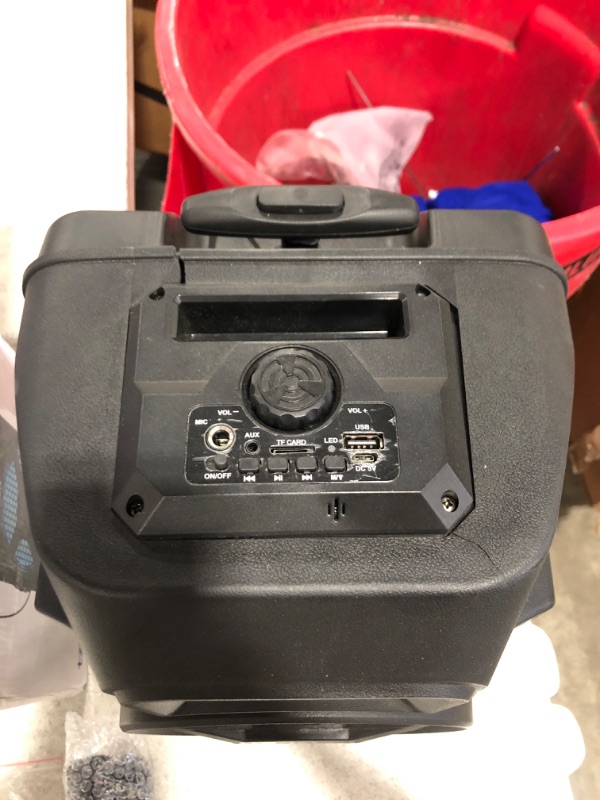 Photo 1 of TZUMI Megabass LED Jobsite Speaker. OPEN BOX. PRIOR USE.
