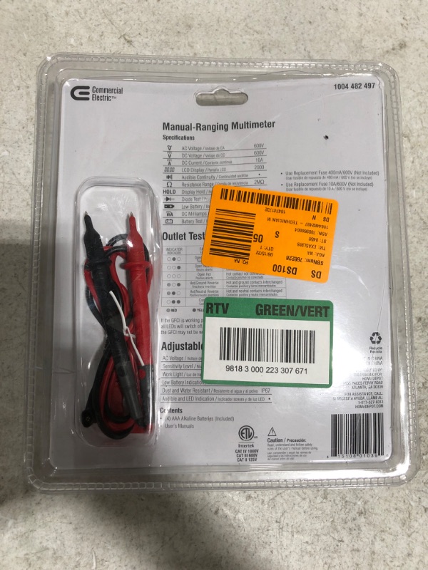 Photo 1 of COMMERCIAL ELECTRIC Technician Maintenance Kit. OPEN PACKAGE. 
