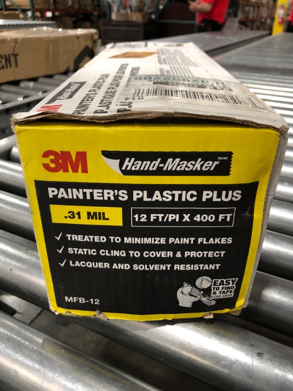 Photo 4 of 3M Hand-Masker 400 ft. x 12 ft. x 0.31 mil Painter's Plastic Plus
