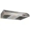 Photo 1 of BROAN-NUTONE AR1 Series 30 in. 270 Max Blower CFM 4-Way Convertible Under-Cabinet Range Hood with Light in Stainless Steel. OPEN BOX. DENTED. 
