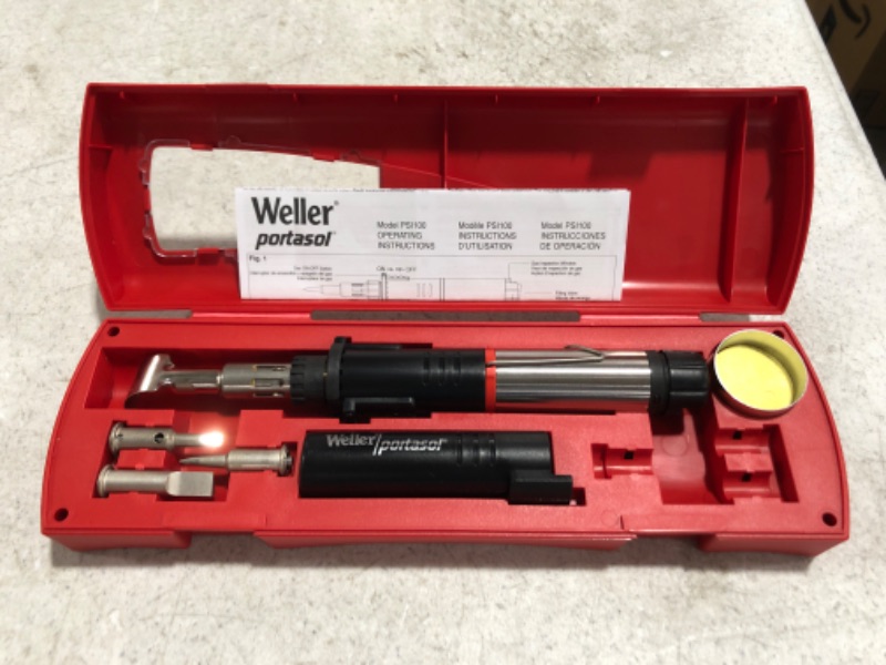 Photo 5 of WELLER Portasol Professional Self-igniting Cordless Butane Solder Iron. OPEN BOX. 