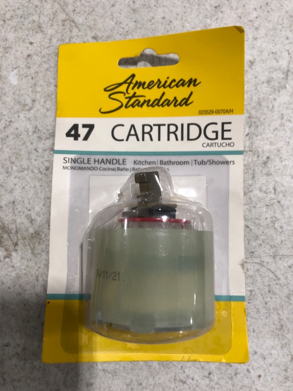 Photo 1 of AMERICAN STANDARD Faucet Replacement 47 MM 1-Handle Trim Valve Cartridge in White
