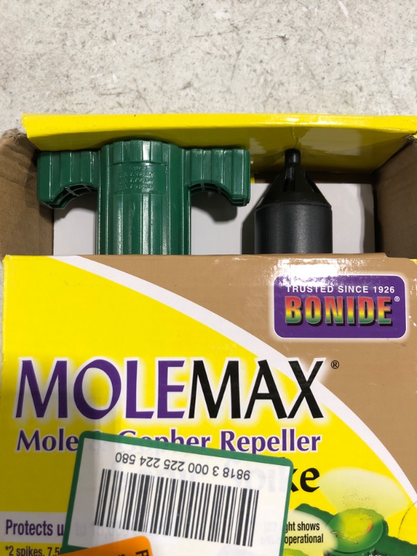 Photo 1 of BONIDE MOLEMAX MOLE & GOPHER REPELLER SPIKE