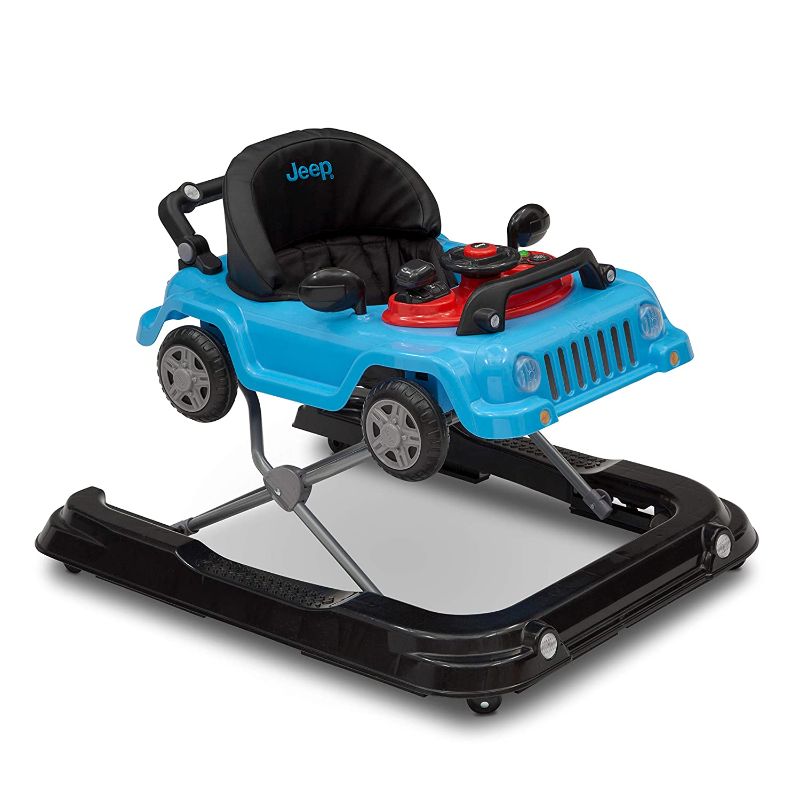 Photo 1 of DELTA CHILDREN Jeep Classic Wrangler 3-in-1 Grow with Me Walker, Blue (2027416)
