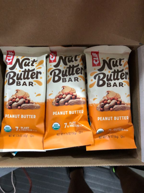Photo 2 of Clif Bar Nut Butter Bar - Organic Snack Bars - Variety Pack (1.76 Ounce Protein Snack Bars
best by june 28 2022
