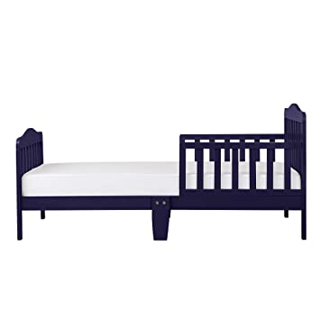 Photo 1 of Dream On Me 624-NVY Classic Design Toddler Bed in Navy, Greenguard Gold Certified, 57x28x30 Inch (Pack of 1)
