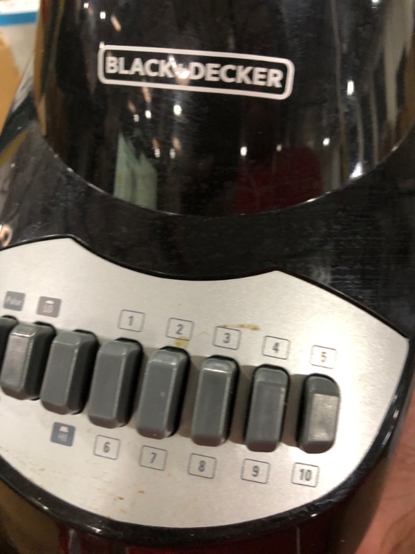 Photo 3 of Black&Decker 10 Speed Blender with Plastic Jar, Black