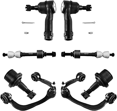 Photo 1 of ASTARPRO 2WD Suspension Kit 8pcs Front Upper Control Arms Lower Ball Joints Sway Bar Links and Outer Tie Rod Ends for Ford F-150 Lincoln Mark LT
