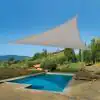 Photo 2 of VIGORO 12 ft. x 12 ft. Almond Triangle Shade Sail. OPEN PACKAGE. 
