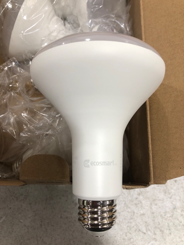 Photo 3 of 65-Watt Equivalent BR30 Dimmable Flood LED Light Bulb Daylight (6-Pack)
OPEN BOX, MISSING 1 BULB. 