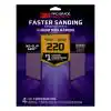 Photo 1 of 3M Pro Grade Precision 9 in. x 11 in. 220 Grit Fine Faster Sanding Sheets (4-Sheets/Pack). LOT OF 5. 20 SHEETS TOTAL. 
