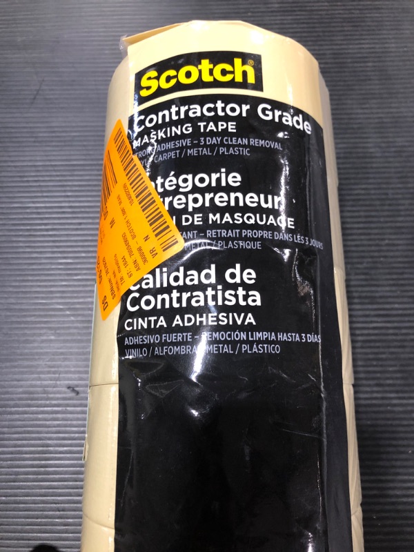 Photo 4 of 3M Scotch 1.88 in. x 60.1 yds. Contractor Grade Masking Tape (6-Pack). PRIOR USE. MISSING 1 ROLL.
