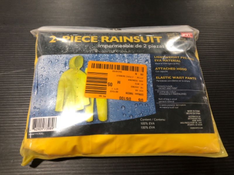 Photo 1 of 2-Piece XX-Large Rain Suit. NEW IN PACKAGE. 
