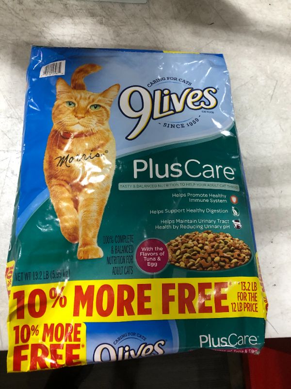 Photo 2 of 9Lives Plus Care Dry Cat Food, 13.3 Lb 
