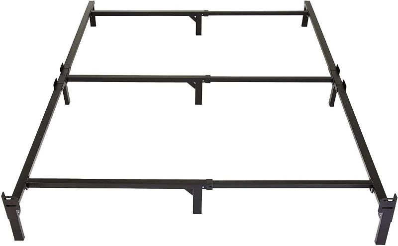 Photo 1 of Amazon Basics Metal Bed Frame, 9-Leg Base for Box Spring and Mattress - Queen, 79.5 x 60-Inches, Tool-Free Easy Assembly
