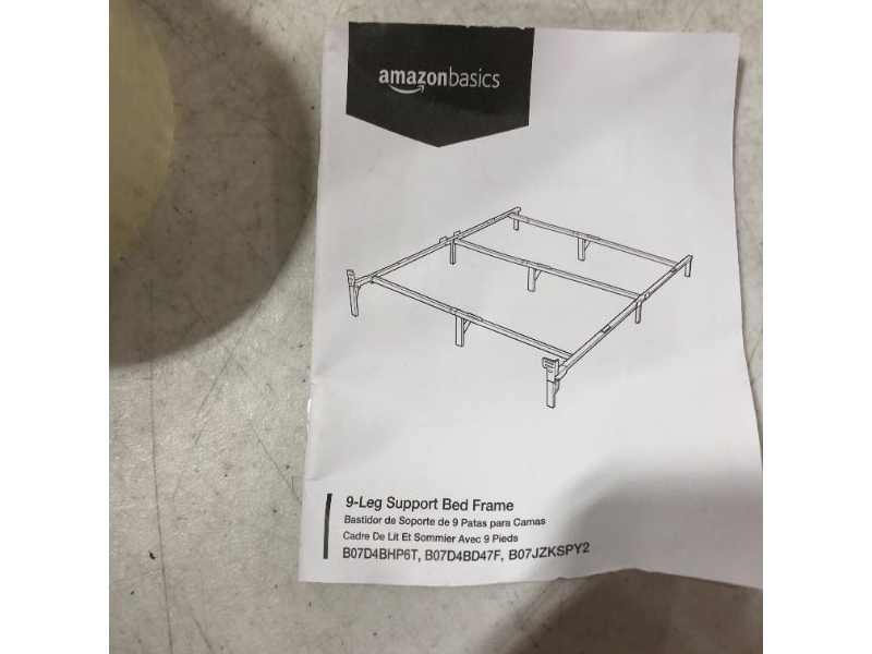 Photo 4 of Amazon Basics Metal Bed Frame, 9-Leg Base for Box Spring and Mattress - Queen, 79.5 x 60-Inches, Tool-Free Easy Assembly
