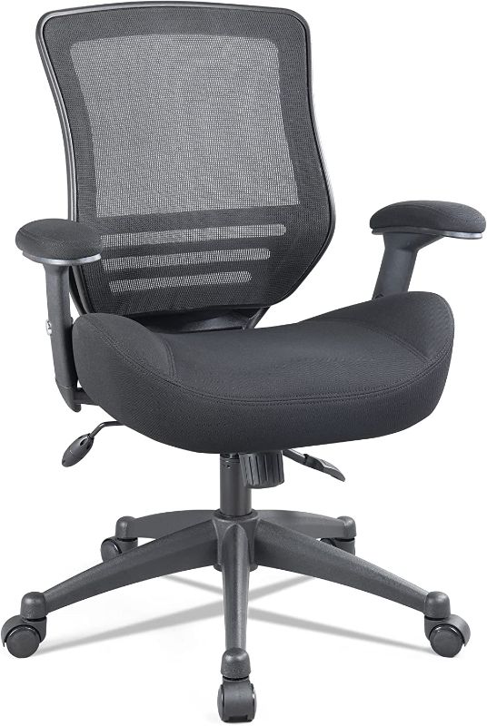 Photo 1 of BOLISS Ergonomic Desk Chair for Office Computer, Height Adjustment Waist Support Function, 400 Pounds, Black Color
