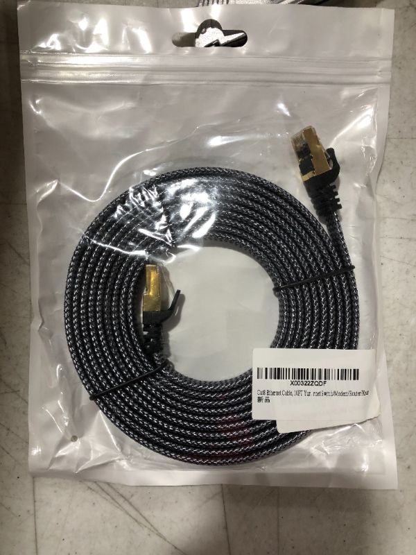 Photo 2 of Cat 8 Ethernet Cable,10FT Yurnero Gigabit High Speed Cat8 Network Cable 40Gbps/2000Mhz RJ45 Connector Ethernet Cord with Gold Plated SFTP LAN Cable for Gaming/Ethernet Switch/Modem/Router/Xbox
