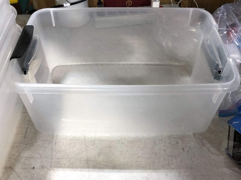 Photo 3 of 18-Qt. Latch Storage Box
***COMES WITHOUT LID**