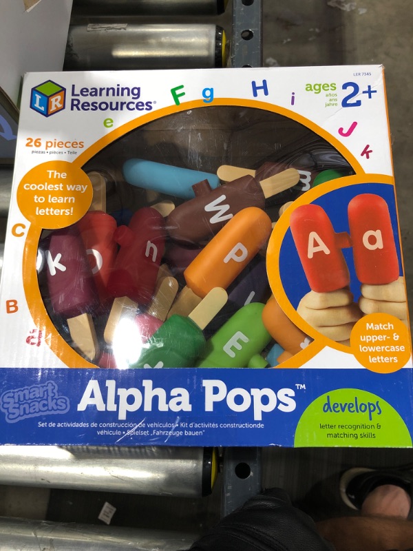 Photo 2 of Learning Resources Smart Snacks Alpha Pops - 26 Double Sided Pieces, Ages 2+ Alphabet Learning and Fine Motor Skills Toy, Develops Letter Recognition, ABC Toys for Kids
