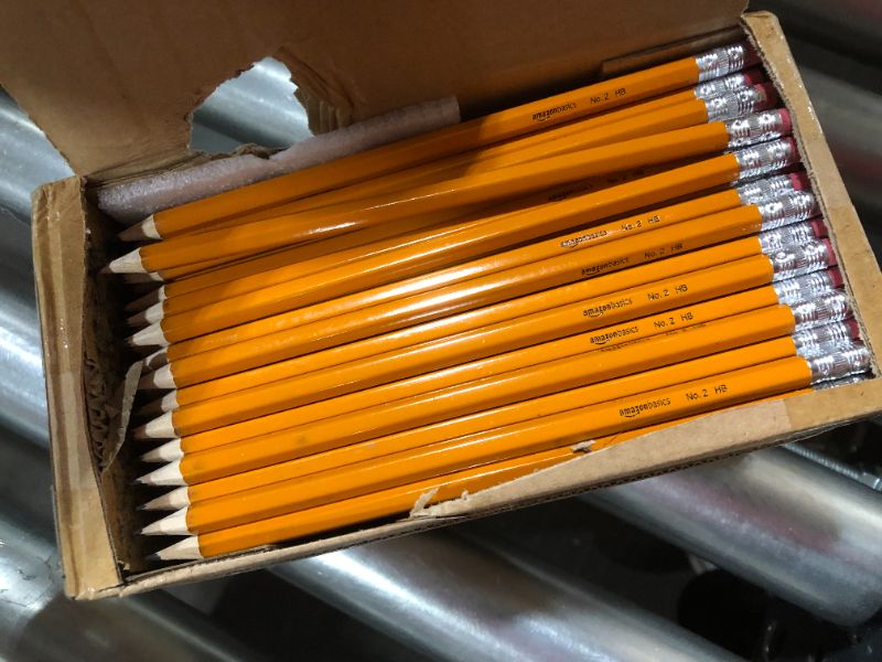 Photo 2 of  Woodcased #2 Pencils, Pre-sharpened, HB Lead - Box of 150, Bulk Box
