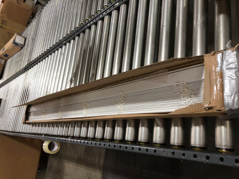 Photo 1 of  Cordless Window Blinds 1" Slat PVC Vinyl Venetian Horizontal Privacy Shade Sunray Protection White--- 68"|