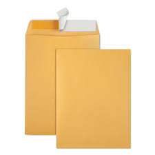 Photo 1 of Redi-Strip Catalog Envelope, #10 1/2, Cheese Blade Flap, Redi-Strip Closure, 9 x 12, Brown Kraft, 100/Box
