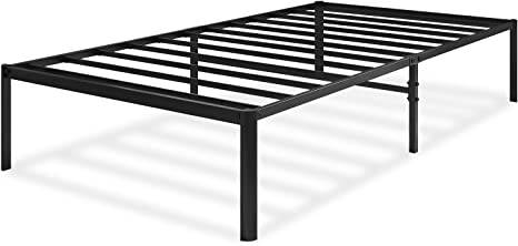 Photo 1 of BedStory 16 Inch Metal Platform Bed Frame Twin, Heavy Duty Mattress Foundation, Easy Assembly in Minutes, Curved-Shaped Legs Keep You from Injury, Supports up to 1200 Lbs. (Twin, 16 Inch)
