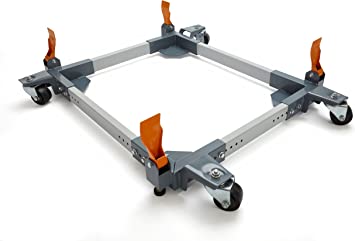Photo 1 of Bora Portamate Mobile Base PM-3550 Industrial Strength with Swivel Wheels – Universal, Super Heavy Duty, Adjustable Rolling Kit, Dolly Roller for Equipment, Power Tools, Machines- 1500 lb Capacity
