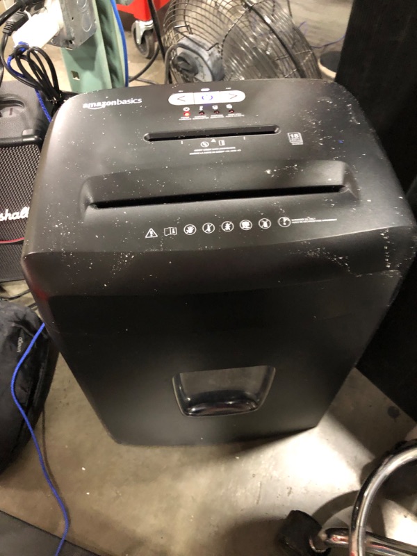 Photo 2 of Amazon Basics 18-Sheet Cross-Cut Paper, CD, and Credit Card Shredder
