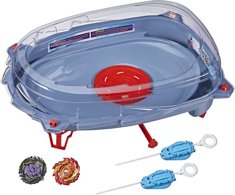 Photo 1 of BEYBLADE Burst Surge Speedstorm Motor Strike Battle Set -- Battle Game Set with Motorized Beystadium 2 Battling Top Toys and 2 Launchers
