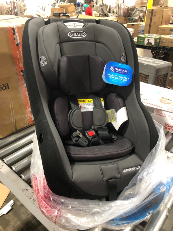 Photo 9 of Graco Contender Slim Convertible Car Seat in West Point Grey/black
