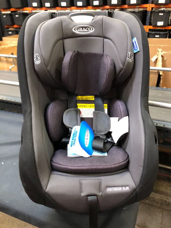 Photo 2 of Graco Contender Slim Convertible Car Seat in West Point Grey/black
