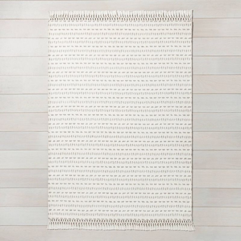 Photo 1 of 5' X 7' Pattern Stripe Area Rug / Sour Cream - Hearth & Hand™ with Magnolia
