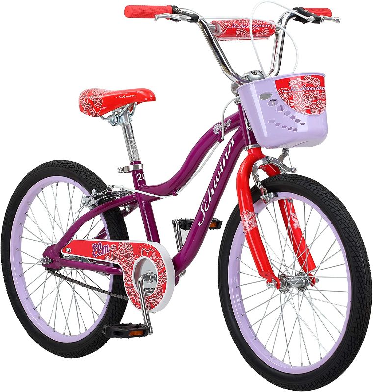 Photo 1 of Schwinn Elm Bike for Girls and Toddlers,  20" Wheels, for Kids Ages 2 and Up, Pink, Purple or Teal, Training Wheels, Adjustable Seat
