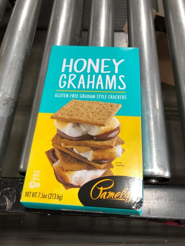 Photo 3 of BEST BY- DEC 18 2021-Pamela's Products Gluten Free Graham Crackers, Honey (Pack of 6)
