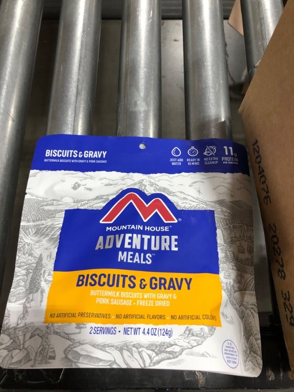 Photo 3 of BEST BT- OCT 2050- Mountain House Biscuits & Gravy | Freeze Dried Backpacking & Camping Food |6-Pack
