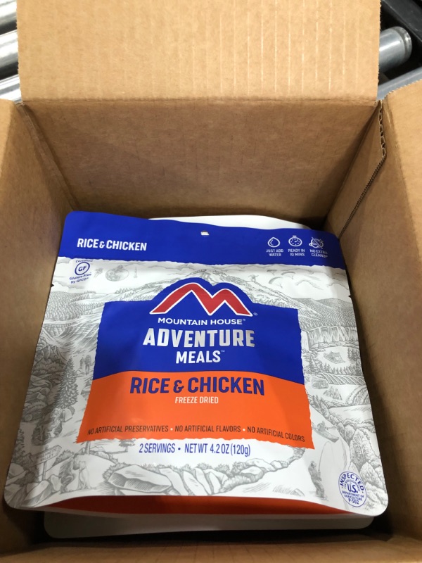 Photo 4 of BEST BY -Mountain House Rice & Chicken | Freeze Dried Backpacking & Camping Food | Survival & Emergency Food | Gluten-Free
