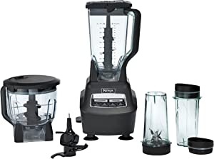 Photo 1 of Ninja BL770 Mega Kitchen System, 1500W, 4 Functions for Smoothies, Processing, Dough, Drinks & More, with 72-oz.* Blender Pitcher, 64-oz. Processor Bowl, (2) 16-oz. To-Go Cups & (2) Lids, Black
