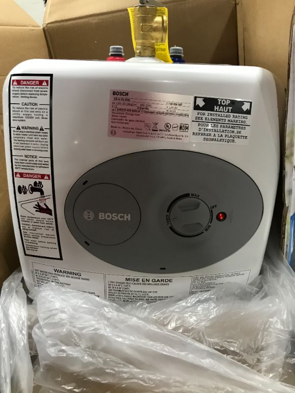 Photo 2 of Bosch Tronic 3000T 4 Gal. Electric Water Heater
