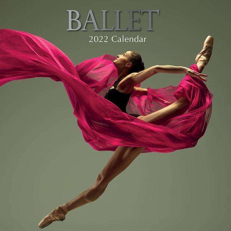 Photo 1 of 2022 Square Wall Calendar - Ballet , 12 x 12 Inch Monthly View, 16-Month, Lifestyle Theme, Includes 180 Reminder Stickers
